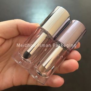 مخصص الأكثر مبيعًا سائل مستدير قصير أنبوب خافي عيوب الشفاه السمين مع فرشاة شفاه معدنية وإسفنجة - Product Image 2