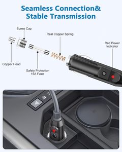 <span class=keywords><strong>Cable</strong></span> de Alimentación DC 12V para Starlink Mini, <span class=keywords><strong>Cable</strong></span> de Alimentación 18AWG con Encendedor de Cigarrillos, Impermeable, para RV y Camioneta - Product Image 4