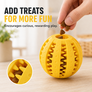 Jouet à mâcher pour chiot, luxe, dessin animé, balle dentaire en caoutchouc multi-textures, nettoyage des <span class=keywords><strong>dents</strong></span>, distributeur interactif de friandises pour chien - Product Image 4