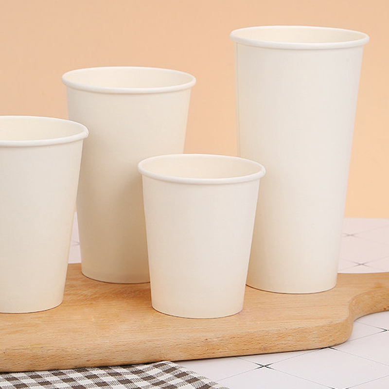 China Factory Selling Single Wall Paper Cup with Custom Logo for Event Party Cafe Shop Packaging