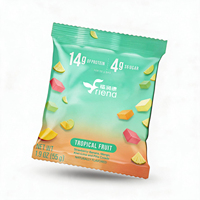 OEM 12 sachets de gommes protéinées classiques aux saveurs de fruits, à faible teneur en sucre, avec gélatine de lactosérum et maïs