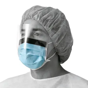 Masque médical chirurgical à trois couches de tissu non tissé en polypropylène CE personnalisable Offre Spéciale pour l'hôpital