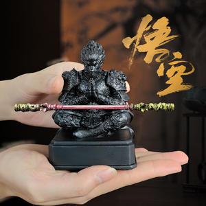 Statue de ciel ascendant Sun Wukong faite à la main voyage vers l'ouest décor mythologique artisanat en résine à collectionner pour les périphériques de jeu - Product Image 3