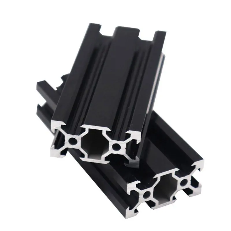 2040 T-Schlitz V-Schlitz-Aluminium profil für große Berufe 3D-Drucker schwarz silber eloxiert Extrusion aluminium profil