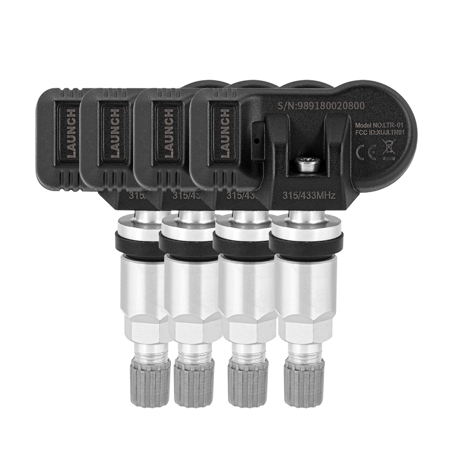 Новый беспроводной датчик давления шин 2 в 1 315 МГц/433 МГц с TPMS из алюминиевого сплава