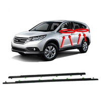 Joint de moulure de fenêtre de voiture Joint de garniture de porte extérieure chromé Joint d'étanchéité de fenêtre pour Honda Cr-v Crv