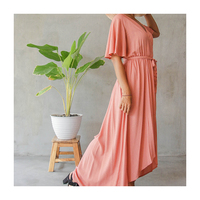 Créez Votre Propre Marque : Robes pour Femmes Sur Mesure, Taille Empire Droite, Longueur Ras du Sol, Sans Manches, Écologiques, Grandes Tailles, Faible MOQ, Haute Qualité