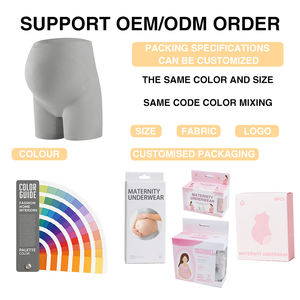 Bragas de embarazo de soporte Abdominal <span class=keywords><strong>para</strong></span> mujer, ropa interior de maternidad cómoda sin costuras, bragas de embarazo de cintura alta suave - Product Image 3