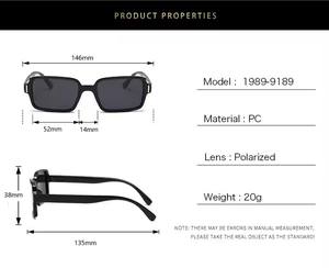 Lunettes de soleil polarisées populaires au design personnalisé, petites lunettes carrées pour hommes et femmes, idéales pour la conduite et la plage, vente en gros - Product Image 3