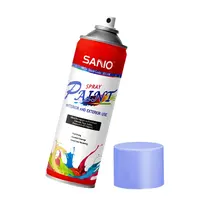 Sanvo高品質メーカーカスタマイズカラーホワイトブラックラルパントン12オンスアクリルエアゾールスプレーペイント