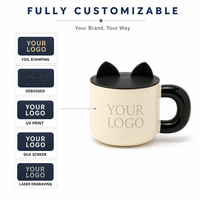 Tasse à lait pour chat au design adorable, prix de gros, pour bureau, marque privée, échantillon disponible, impression personnalisée