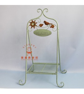 Smeedijzeren Opvouwbare Unieke Beweegbare Elegante Bloem Houder Tuin Balkon Handgemaakte Plant Stand - Product Image 3