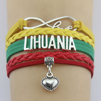 Bracelet en corde tissée promotionnel souvenir personnalisé en gros, Barcelone, Uruguay, Lituanie, couleurs et tailles personnalisées, style antique pour