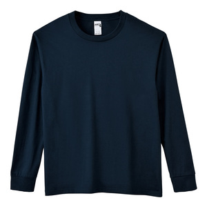 Pure Cotton 220g Men's <strong>Long-sleeved</strong> <strong>T</strong>-<strong>shirt</strong> Spring and Autumn Trend Loose Pure White Sweater Fashion All-match Bottoming <strong>Shirt</strong> - Product Image 4