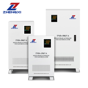 เครื่องควบคุมแรงดันไฟฟ้าอัตโนมัติ SVC/TND 10kva 15kva 20kva 30kva มอเตอร์ทองแดง แรงดันไฟฟ้าขาเข้า 90V-260V เฟสเดียว AC เครื่องควบคุมแรงดันไฟฟ้าอัตโนมัติ TND - Product Image 1