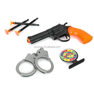 Juego de rol Policía Pistola de balas blandas Balas de ventosa Pistola de plástico con esposas Objetivos - Product Image 6