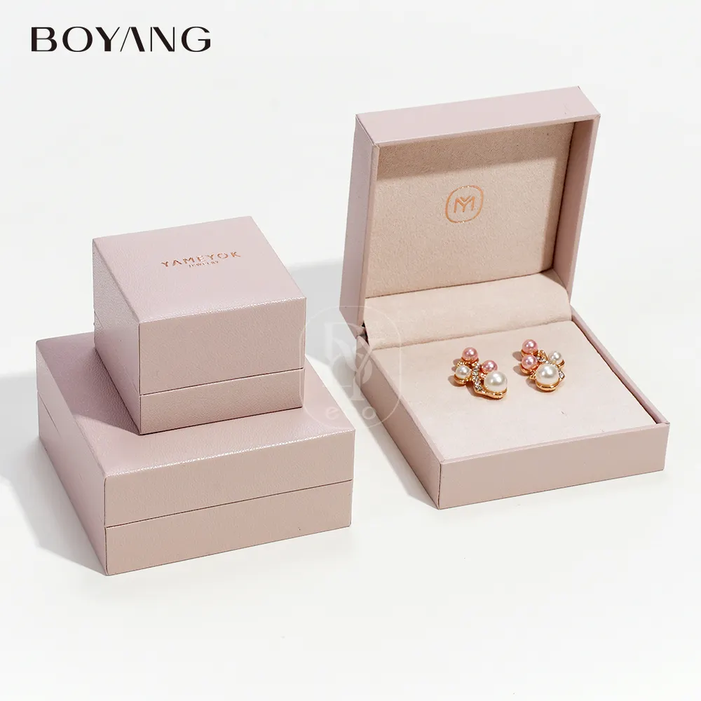 Boyang collana di moda personalizzata orecchino confezione regalo scatola di gioielli di lusso