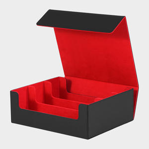 Boîte de rangement pour cartes de jeu de grande capacité à 3 rangées en cuir PU Shenglu en stock pour MTGed PTCGed <span class=keywords><strong>Yu</strong></span>-<span class=keywords><strong>Gi</strong></span>-<span class=keywords><strong>Oh</strong></span> Pokemoon Card Factory Wholesale - Product Image 6