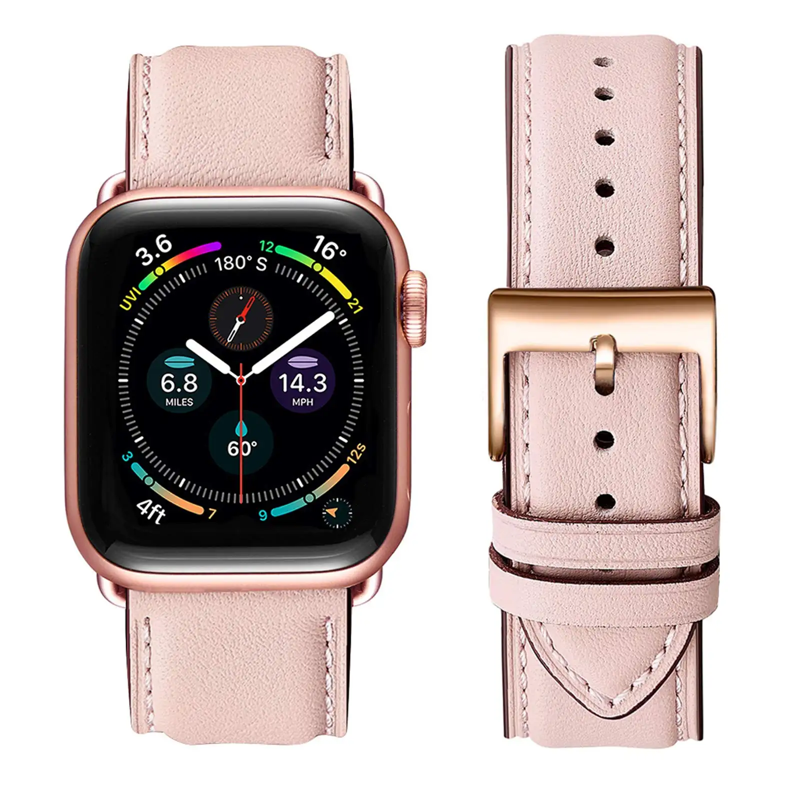 Genuine Leather For Apple Watch Band Smart Watch Band Sumsang Watch Strap Huawei GT 2 Strap