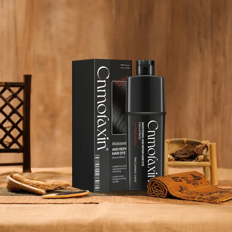 Venta caliente orgánica Natural de cambio rápido de tinte para cabello negro cambio de Color champú pelo tinte champú tinte de pelo