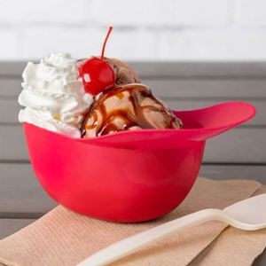 Custom Logo 8oz Mini Plastic <b>Baseball</b> <b>Cap</b> Ice Cream Bowl Reusable Sundae Dish for Promotional Activities - Product Image 4