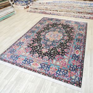 183x274cm <span class=keywords><strong>Nain</strong></span> Value tapis fait main persan oriental turc Kilim tapis en soie - Product Image 3