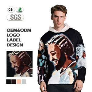 Hip Hop Street Wholesale <strong>Vivid</strong> Pattern Fashion Designs Custom Mens <strong>Clothing</strong> Mens Fashion Hoodies - Product Image 1