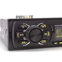 Reproductor multimedia con controlador de MP3 para coche manual LCD de un solo Din con USB aux SD BT 1 DIN radio para coche