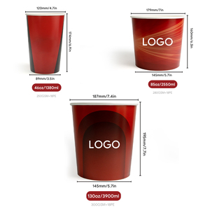 <span class=keywords><strong>Seau</strong></span> à Popcorn Personnalisé en Papier Couché Biodégradable de Qualité Alimentaire pour Restaurants, Fêtes et Salades - Product Image 4