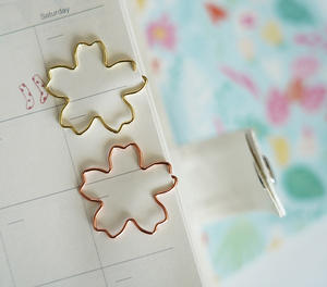 Clips Metálicos Creativos en Forma Especial Color Oro Rosa, Material Metálico para Libros, Material Escolar, Artículos para Fiestas, para Regalo - Product Image 6