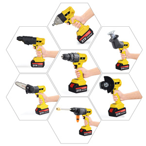 ชุดเครื่องมือไฟฟ้าไร้สาย 20V ระดับมืออาชีพ ประกอบด้วย สว่านโรตารี่ไร้แปรงถ่าน ประแจลม และเครื่องเป่าลม - Product Image 2