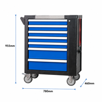 Armoire à outils de garage avec logo personnalisé, tiroirs métalliques, 7 tiroirs, chariot à outils/armoire à outils/chariot à outils roulant