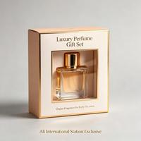 Boîte à parfum en papier pliable personnalisée, emballage cosmétique de luxe pour flacon de parfum de 30 ml et 50 ml