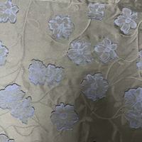 Tissu jacquard brocart léger 100% polyester à fleurs découpées, coloré, pour vêtements ABAYA pour filles, vente chaude à Dubaï en 2025