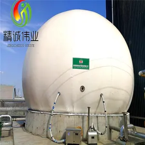 Tempat Biogas membran ganda mini, tanaman gas bio mini untuk obor gas metana dan listrik dan panas