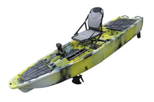 14ft Modulaire Propeller Pedaalaandrijving Twee Personen Dubbele Stoel Vissen Visser Kajak Drie Secties Hdpe Plastic Boot Met Motor - Product Image 5