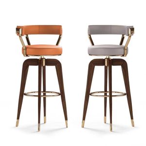 Tabouret de bar moderne en acier inoxydable, design contemporain, durable, écologique, mobilier commercial pour bar à domicile, hôtel - Product Image 2