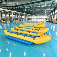Bateau banane gonflable de haute qualité, tractable, pour jeux aquatiques d'été