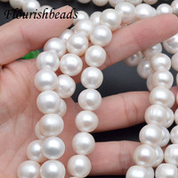 Bonne qualité perle nucléée d'eau douce naturelle forme ronde perles en vrac pour bijoux collier Bracelet fête cadeaux faisant