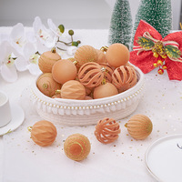 Offre Spéciale : Ensemble de Boules de Noël Transparentes en PVC, Ornements Floqués en Plastique pour Arbre de Noël, Idéales pour Décorations Festives