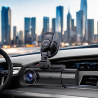 Caméra embarquée IPS HD 1080P à 3 voies avec GPS WiFi Mode stationnement 24 heures Capteur G pour conduite avant arrière 2K Boîte de voiture noire Garantie 1 an