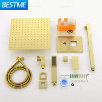 Kit de robinet de douche encastré à deux fonctions, Design moderne, salle de bain, douche, pluie et chute