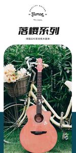 <span class=keywords><strong>Guitare</strong></span> acoustique folk à simple face Trumon Next-Gen Falling Cherry - Product Image 5