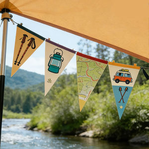 Bandera <span class=keywords><strong>de</strong></span> Fieltro con Nombre Personalizado, Letra Cursiva Moderna, Bandera <span class=keywords><strong>de</strong></span> Fieltro para Cumpleaños, Decoración para Fiestas y Hogar, Diseño Gratuito - Product Image 4