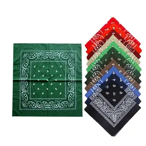 wholesale custom printing multi-functional square cotton bandana