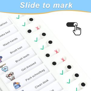 Tableros Magnéticos en Blanco para Listas de Tareas, Tableros de Lista de Tareas para Niños con Pegatinas de 4 Colores, Tabla de Tareas Adhesiva, Lista de Tareas Diaria - Product Image 4