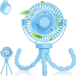 New Arrival <b>Mini</b> USB Rechargeable Desktop Air <b>Cooler</b> Fan Portable Foldable Table Fan for Outdoor Car & RV Made of Plastic - Product Image 2