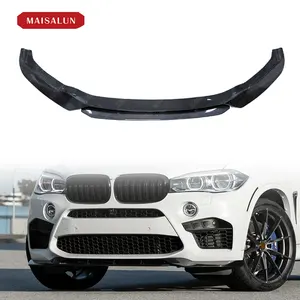 Auto Modification Conversion Car Bumpers Assembly Carbon Fiber Front Lip For BMW X5M F85 X6M F86 V Style Front Lip