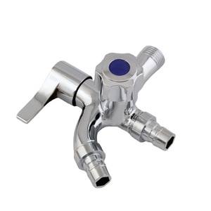 Grifo de lavadora Crane Crown de doble salida, entrada de 20 mm, operación manual para electrodomésticos de lavandería - Product Image 5