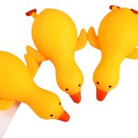 Jouet canard géant super extensible et compressible - Canard jaune de grande taille pour soulager le stress, jouet sensoriel pour les enfants de 5 à 7 ans et les adultes
